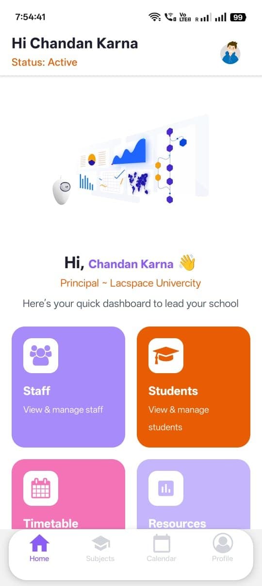 Principal App Interface
